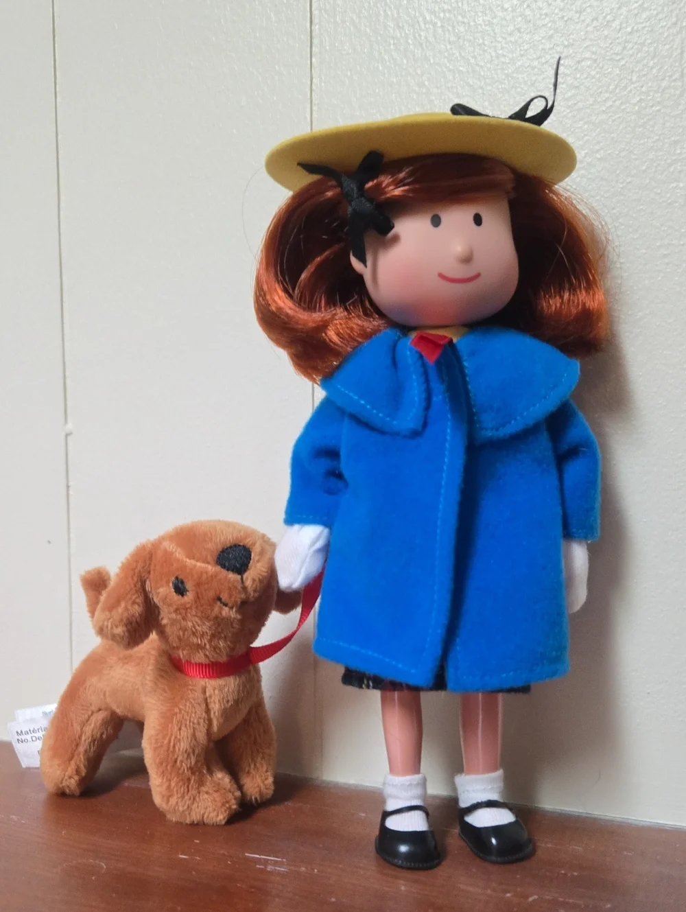 Madeleine Blue Coat Doll with Yellow Hat and Plush Dog - Kids Toy